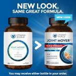Vitamin World Triple Strength Joint Mover, Glucosamine Chondroitin with MSM Joint Support Supplement, Collagen & Boswellia Serrata Extract, Support Joint Strength, Comfort & Flexibility, 180 Caplets