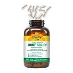 Country Life Bone Solid - Bone Health Supplement with Microcrystalline Hydroxyapatite (MCHA), Calcium, Magnesium, Zinc, Vitamins K2 & D3 for Enhanced Bone Strength & Metabolism - 240 Capsules