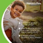 Natures Plus Animal Parade Gold Children's Chewable Multivitamin - Natural Cherry Flavor - 60 Animal Shaped-Tablets - with Vitamin D3, K2 & Probiotics - Vegetarian & Gluten Free - 120 Servings
