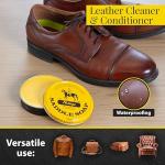 Fiebing's Yellow Saddle Soap for Leather (3.5 oz Tin) - Leather Cleaner & Conditioner to Soften, Protect & Restore Leathercraft - Leather Soap for Car Seat, Couch, Shoe, Purse, Boot, Bag, & Saddles