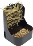 Trustic Hay and Food Feeder for Rabbit, Guinea Pig, Bunny, Chinchilla, Heavy Duty Metal Bin 5.5 x 5.5 x 7 inch (Pack of 1)