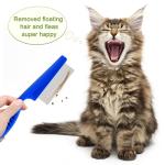 Jigfew 5 Pack Flea Lice Comb,Stainless Steel Dog Cat Grooming Combs With Rounded Teeth,Double-Sided Tear Stain Remover,Dematting Comb For Dogs Cats Ideal For All Types Of Small, Medium, Large Pets