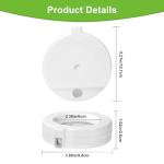 Dog Water Dispenser Filters, Triple Filtration System For 3L/3.6L/4.6L/6L/8L Pet Water Dispenser, Pet Fountain filter Replacement (4 Pcs)