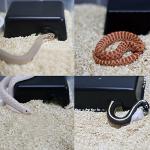Hypeety Reptile Hide Box, Small Animal Hideaway, Hides with Texture Help Peeling, for Snakes, Lizards, Leopard Gecko (S)