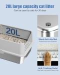 2PACK Stainless Steel Litter Box, Metal Litter Boxs with Lid High Sides, XL Extra Large Litter Box for Big Cats, Never Absorbs Odors, Leak-Proof, Stain-Free, Rust-Free, Easy to Clean, Scoop Included