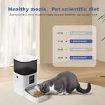 4L Automatic Cat Feeder Pet Food Dispenser with 10s Voice Recorder, Pet Feeder up to 8 Meals per Day, Timed Cat Feeder with Dry Food Sealed Ring