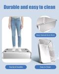 2PACK Stainless Steel Litter Box, Metal Litter Boxs with Lid High Sides, XL Extra Large Litter Box for Big Cats, Never Absorbs Odors, Leak-Proof, Stain-Free, Rust-Free, Easy to Clean, Scoop Included