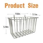 RMNHPTK Rabbit Hay Feeder, Stainless Steel Hay Rack for Cage Pet Hay Dispenser Holder Heavy-Duty Metal Super Durable Grass Rack for Adult Rabbit Guinea Pig Chinchilla Bunny 9.8x5.1x5.9 Inch