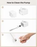 Replacement Pump for PawPoll Cat Fountain - Cats Water Fountain Pump Ultra Quiet LED Lights Pet Water Dispenser