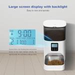 4L Automatic Cat Feeder Pet Food Dispenser with 10s Voice Recorder, Pet Feeder up to 8 Meals per Day, Timed Cat Feeder with Dry Food Sealed Ring