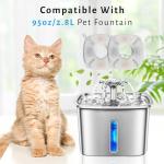 DOOOB 48 Pcs Cat Water Fountain Filter, 24 Packs Cat Fountain Filter, Cat Fountain Replacement Filters, Pet Water Fountain Filters for 95oz/2.8L Pet Water Fountain