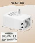 Replacement Pump for PawPoll Cat Fountain - Cats Water Fountain Pump Ultra Quiet LED Lights Pet Water Dispenser