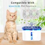 DOOOB 48 Pcs Cat Water Fountain Filter, 24 Packs Cat Fountain Filter, Cat Fountain Replacement Filters, Pet Water Fountain Filters for 95oz/2.8L Pet Water Fountain
