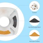 DOOOB 48 Pcs Cat Water Fountain Filter, 24 Packs Cat Fountain Filter, Cat Fountain Replacement Filters, Pet Water Fountain Filters for 95oz/2.8L Pet Water Fountain