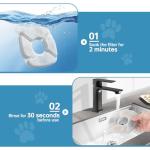 28 Pcs Cat Water Fountain Replacement Filters-14 Pack Cat Fountain Filters with 14 Pack Sponges, Enhanced Compatibility Pet Fountain Filter Fit for 95oz/2.8L 135oz/4L 67oz/2L Pet Drinking Fountain