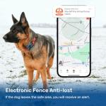 DBDD AI GPS Tracker for Dogs (30lbs+), Real Time Location and AI Vet Health Management, Electronic Fence, Waterproof, iOS and Android Universal（Black）
