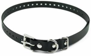 Educator Biothane Dog Collar, Waterproof, Odorproof, Metal Buckle and D Ring, Adjustable for Custom Fit, Cool and Comfortable, for Small, Medium, or Large Dogs, 3/4-Inch, Black