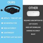 Cat Tracker GPS Collar for Cats Electronic Pet Locator Waterproof Compatible with Apple Find My No Monthly Fee Ideal for Small to Large Cats Advanced Tracking Solution Smart Collar for Pet Safety
