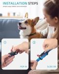 VB GPS Tracker for Dogs (1 Pack), Mini GPS Cat Tracker, Smart Pet Activity Tracker (iOS Only), No Monthly Fee, Compatible with Apple Find My, Anti-Lost, Finder Tag