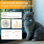 Pawfit Lite for Cats 4g GPS Tracker | Real Time Tracking | Activity Monitoring |Location History | Unlimited Range | Safety Collar Included | Charcoal Grey