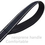 CHMETE Dog Leash 5ft Long - Traffic Padded Two Handle - Heavy Duty - Double Handles Lead for Control Safety Training - Leashes for Large Dogs or Medium Dogs Black