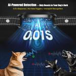 Oliry Smart AI Bark Collar for Large Medium Small Dogs, Anti Barking Device with 5 Training Modes, Exclusive Forced Bark-Stopping, Rechargeable IP67 Waterproof Bark Collar with 5 Sensitivity (Black)
