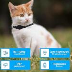 Cat Tracker GPS Collar for Cats Electronic Pet Locator Waterproof Compatible with Apple Find My No Monthly Fee Ideal for Small to Large Cats Advanced Tracking Solution Smart Collar for Pet Safety