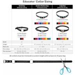 Educator Biothane Dog Collar, Waterproof, Odorproof, Metal Buckle and D Ring, Adjustable for Custom Fit, Cool and Comfortable, for Small, Medium, or Large Dogs, 3/4-Inch, Black