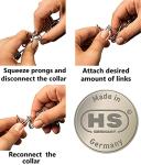Herm Sprenger - Chrome Plated Steel Additional Prong Links for Herm Sprenger Ultra-Plus Dog Training Collar - for Small Medium Large Dogs - Made in Germany (2.25 mm)
