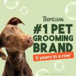TropiClean 2-in-1 Dog Shampoo and Conditioner, Professional Dog Shampoo, Moisturizing Detangler, Puppy Safe, Made in USA, Papaya Scent, 1 Gallon