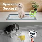 Pee Pad Tray Holder for Dogs - Fits Up to 25 x 25 in. Square Potty Training Pads No Spill Raised Lip High Edge Silicone Mat, Extra Thick and Non-Slip for Indoor Floor Protection (Large, Grey) | eenk