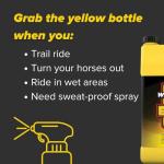 PYRANHA Wipe N' Spray for Horses - Oil-Based Long Lasting Fly Control Repels Horn, Deer, Horse, House, Stable, & Face Flies, Ticks, Mites, Mosquitoes, Gnats & Lice, 1 Gallon