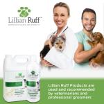Lillian Ruff PRO Formula Deodorizing Oatmeal Dog Shampoo - Calms Itching & Allergies, Ultra-Nourishing Dry Skin Relief - Oatmeal, Aloe, Coconut Oil, Lavender & Provitamin B5 - Made in USA 16oz+Brush