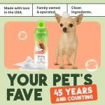 TropiClean 2-in-1 Dog Shampoo and Conditioner, Professional Dog Shampoo, Moisturizing Detangler, Puppy Safe, Made in USA, Papaya Scent, 1 Gallon