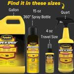PYRANHA Wipe N' Spray for Horses - Oil-Based Long Lasting Fly Control Repels Horn, Deer, Horse, House, Stable, & Face Flies, Ticks, Mites, Mosquitoes, Gnats & Lice, 1 Gallon