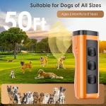 VUL Dog Bark Deterrent Devices,Anti Barking Device for Dogs(Own Or Neighbour'S Dog), Long Range Ultrasonic 50ft, Alternative to Painful Dog Training Collars and Bark Collars,Dogs Training