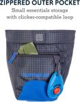 Ruffwear, Treat Trader Dog Treat Pouch, Hands-Free Waist-Worn, One-Handed Magnetic Closure, Belt (30-48 in) or Clip, Waterproof Food-Grade Lining, Zippered Pocket, Clicker Loop, River Rock Green