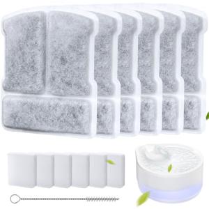 Ellenpent 6 Pack Filters for Cat Water Fountain, Compatible with 2.5L Cat Water Fountain for CH-IWD004