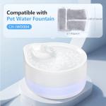 Ellenpent 6 Pack Filters for Cat Water Fountain, Compatible with 2.5L Cat Water Fountain for CH-IWD004