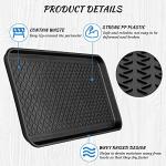 4 Pieces Shoe Tray for Entryway, Waterproof Boot Tray Shoe Mat Multi-Purpose Dog Cat Bowl Mat Pet Food Tray Boot Mat for Entryway Indoor Outdoor Floor Protection (Black,30 x 15 x 1.2 Inch)