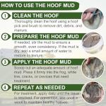 Pure Sole Hoof Clay Thrush Treatment for Horses Hoof Mud for White Line, Cracks, Thrush, and Hoof Packing | All Natural Horse Hoof Care to Promote Healthy Hooves | Farrier Recommended, 8 oz