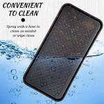 4 Pieces Shoe Tray for Entryway, Waterproof Boot Tray Shoe Mat Multi-Purpose Dog Cat Bowl Mat Pet Food Tray Boot Mat for Entryway Indoor Outdoor Floor Protection (Black,30 x 15 x 1.2 Inch)