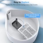 Ellenpent 6 Pack Filters for Cat Water Fountain, Compatible with 2.5L Cat Water Fountain for CH-IWD004