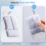 Ellenpent 6 Pack Filters for Cat Water Fountain, Compatible with 2.5L Cat Water Fountain for CH-IWD004
