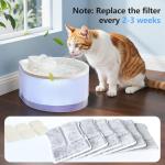 Ellenpent 6 Pack Filters for Cat Water Fountain, Compatible with 2.5L Cat Water Fountain for CH-IWD004