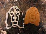 Basset Hound Cookie Cutter and Dog Treat Cutter - Face - 3 inch