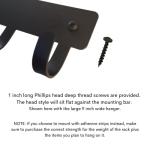 The Metal Peddler Love with Dog Paw #2 Key Rack Hanger & Holder- Small 6 inch Wide - Made in USA
