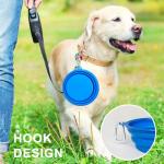DGitaor Dog Food Mat for Food and Water, Waterproof Silicone Pet Feeding Mat for Floors with Collapsible Cat Dog Bowl for Travel Extra Large 39.4"x29.5"