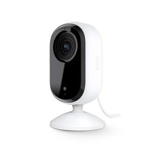 Arlo Essential Security Camera HD | Indoor Only | 2nd Gen | Pet Camera & Baby Monitor | Wired, Automated Privacy Shield, 2-Way Audio, Night Vision, Live Stream, Motion Alerts,Notifications|White 1 Cam