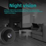 Magic A9 HD Home Security & Pet Camera, 2.4GHz Supports Night Vision and SD Card Storage (Black003)